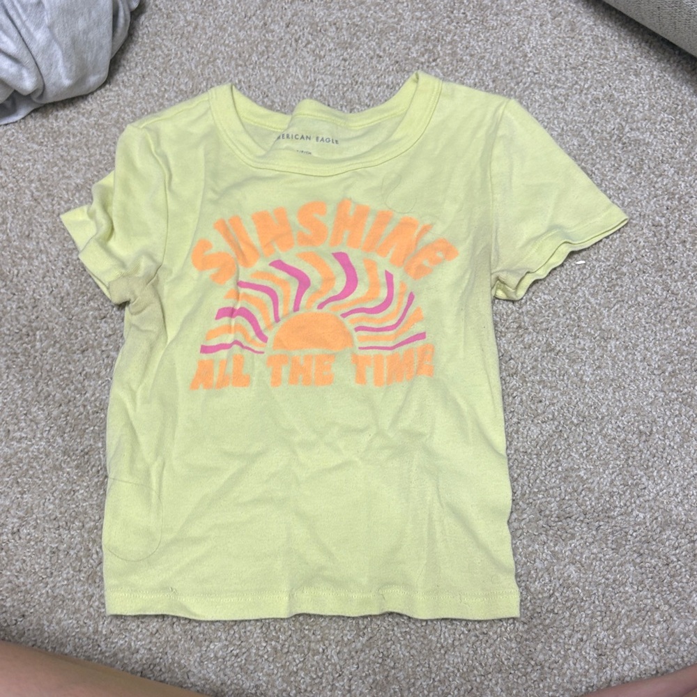 American Eagle Outfitters Kids Yellow Sunshine Tee